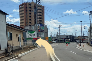 奥羽本線「泉外旭川」駅から当院までの道順2