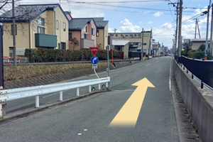 奥羽本線「泉外旭川」駅から当院までの道順4