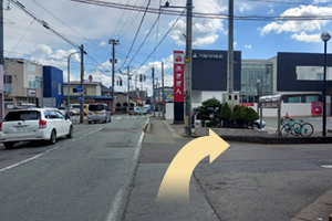 奥羽本線「泉外旭川」駅から当院までの道順5